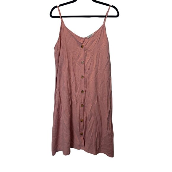 Soteer Dresses & Skirts - Soteer Pink Button-Front Sundress Size XL